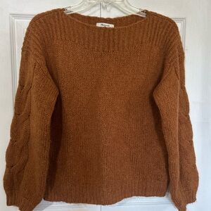Madewell Rust Knit Sweater size S